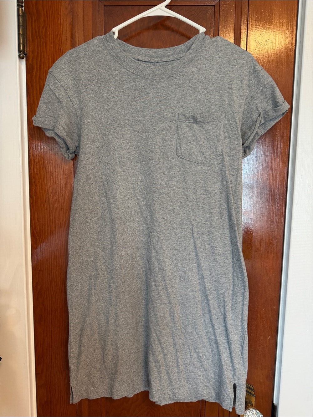 Time and Tru Gray Knit T-Shirt Dress